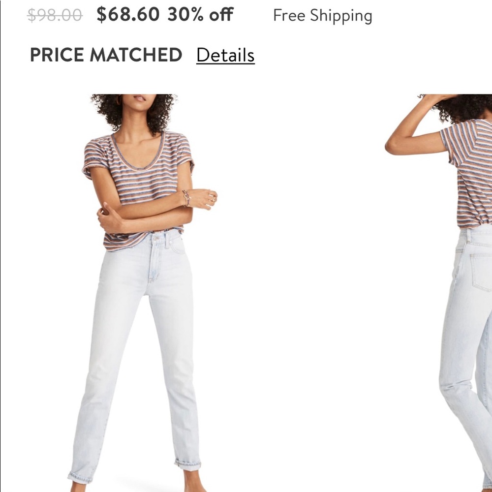 💋*FIRM Madewell Perfect Summer Jeans